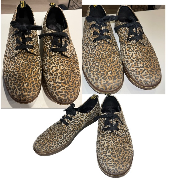 Dr. Marten Aldgate Leopard Print Lace Up Shoes Size 9 - Picture 11 of 14